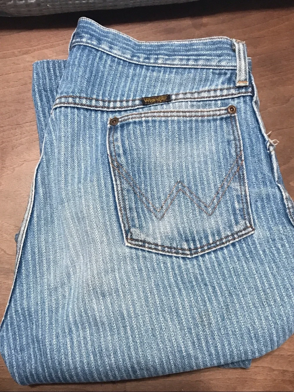 Vintage wrangler stripped jean